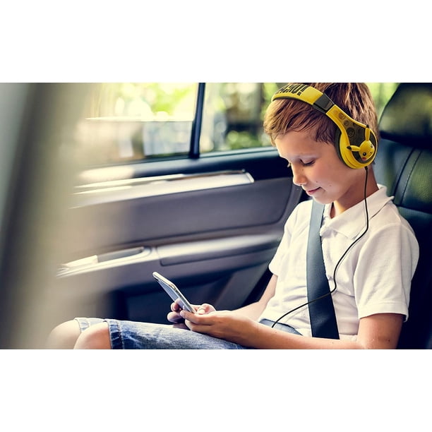 Auriculares eKids Pokemon Pikachu para niños diadema ajustable sonido estéreo 3.5 mm
