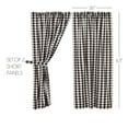 thumbnail image 3 of VHC Brands Annie Buffalo Farmhouse Curtain Panels, Check, Black, 96x50, Set of 2, 3 of 11