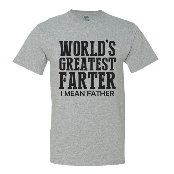 Minty Tees World's Greatest Farter, I Mean Father Men's T-Shirt