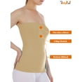 thumbnail image 2 of Women's Seamless Bandeau Tube Top Ribbing Bottom Slimming Shirt, 2 of 4
