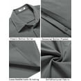 thumbnail image 5 of COOFANDY Men Short Sleeve Button Down Big and Tall Summer Beach Shirt Untucked Textured Wedding Trendy Lightweight Shirt, 5 of 7