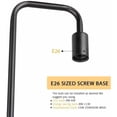 thumbnail image 3 of Modern Floor Lamp Metal Tall Standing Reading Lamp with Marble Base for Living Room, 3 of 7
