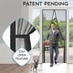 thumbnail image 2 of Striped magnetic soft screen door anti-mosquito screen door magnetic door curtain soft door curtain automatic closing door curtain 100x210cm black, 2 of 3