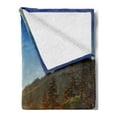 thumbnail image 2 of Appalachian Soft Flannel Fleece Throw Blanket, Outdoor Scene Photo of Sunset at Newfound Gap in the Smoky Mountains, Cozy Plush for Indoor and Outdoor Use, 70" x 90", Multicolor, by Ambesonne, 2 of 5