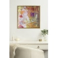 thumbnail image 4 of Kate and Laurel Sylvie Changes Framed Canvas Wall Art by Grant Mahr, 22x22 Gold, Bright Modern Abstract Art Wall Décor, 4 of 5