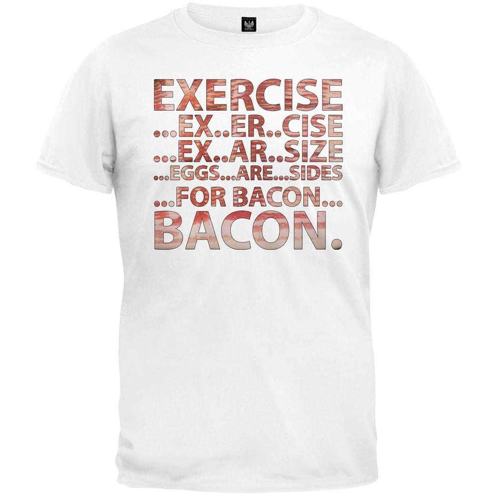 exercise bacon shirt