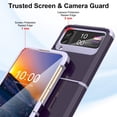 thumbnail image 4 of Designed for Galaxy Z Flip 4 Case with Hinge Protection,Samsung Flip 4 Full Cover Shockproof Slim Phone Protection Case Clear for Z Flip 4 5G(2023)-Clear Purple, 4 of 13