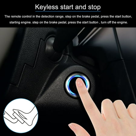 Universal Version Smart Key PKE Passive Keyless Entry Car Alarm System engine start button Remote Engine Start Remote Open and close Car (Best Windows Start Button)