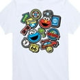 thumbnail image 3 of Sesame Street - Cookie Monster Elmo Travel Patches - Toddler and Youth Short Sleeve Graphic T-Shirt, 3 of 5