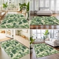 thumbnail image 4 of Area Rugs 3'x5', Green Palm Leaves Carpet Runner Indoor Outdoor Rugs Home Decor Aesthetic, Summer Botanical Watercolor Non Slip Mats Washable Accent Rug for Living Room Bedroom, 4 of 8