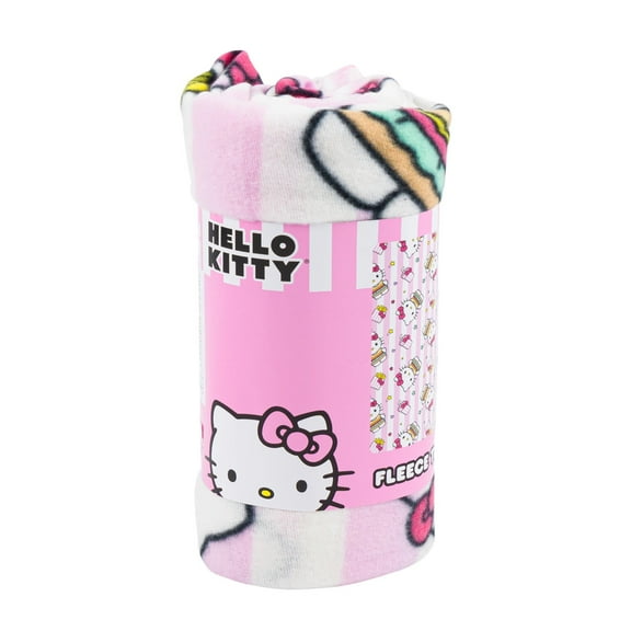 Hello Kitty Cupcakes Super Soft Fleece Throw 46"x50" Kids Blanket