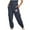 Navy, variant on VOONCAS Women's Beige Cargo Pants (2XL) - Breast Cancer Ribbon, Stretch, Jogger Style with Pockets