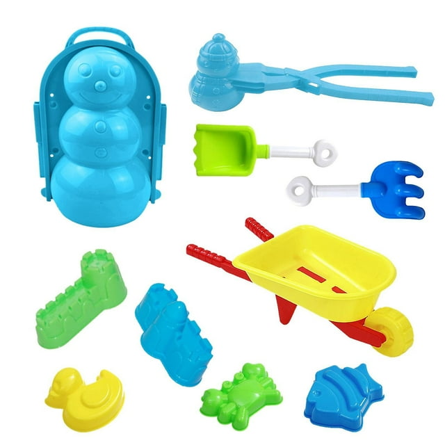 Kit para hacer bolas de nieve HUOGUO, juguetes de nieve de invierno para niños, 10 unidades