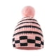 thumbnail image 2 of RV Gorro tejido con bolas de piel para mujer Gorro cálido a rayas de otoño e invierno (rosa) oso de fresa Electrónica, 2 of 3