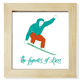 thumbnail image 1 of Deporte de invierno, Esqui Esqui de ilustración de la Junta Pantalla de escritorio de pared de fotograma cuadrado, 1 of 4