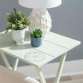 thumbnail image 2 of Linon Lorie 5 Piece Tray Table Set Planked Top with Compass Design in Gray Wood, 2 of 13