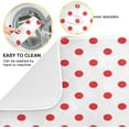 thumbnail image 5 of Simple Red Polka Dots Pattern Absorbent Dish Drying Mat Microfiber Kitchen Countertop Table Protector Multi-Purpose Counter Rack Sink Drainer Pad (16" x 18"), 5 of 6