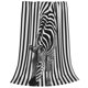 thumbnail image 2 of Fotbe Optical Zebra Illusion Manta de Franela Acolchonada con Estampado, Súper Suave y Esponjosa, Extra Grande para Sofá, Cama, Uso Todo el Año-50"x40", 2 of 7