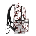 thumbnail image 3 of Honeii Christmas Plaid Moose Print Backpack for Both Men and Women, Basic Bookbag for College, Work, or Travel,Rucksack Computer Bag-One Size, 3 of 5