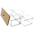 thumbnail image 2 of CAJA ACRILICO TRANSPARENTE C/TAPA BAMBO, 2 of 3