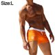 thumbnail image 2 of dark green Bañadores de ángulo plano para hombre, bañadores de moda con bolsillo frontal Horizontal, bañadores de nailon de secado rápido para aguas termales (naranja), 2 of 5