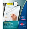 Avery® Quick-Load Nonstick Sheet Protectors, Heavyweight, Diamond Clear, Box Of 50