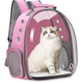 thumbnail image 1 of Mochila transportadora para gatos, mochila transportadora para mascotas, paquete frontal para gatos pequeños, medianos, cachorros, mochila transportadora para perros, bolsa, cáps, 1 of 5