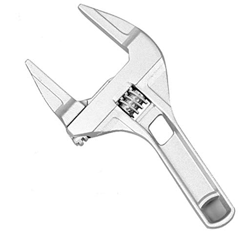 Sehfupoye Adjustable Wrench Large Opening Bathroom Spanner Wrenches Wide Jaw 16-68mm Aluminum Alloy Spanner Wrenches Shank Plumber