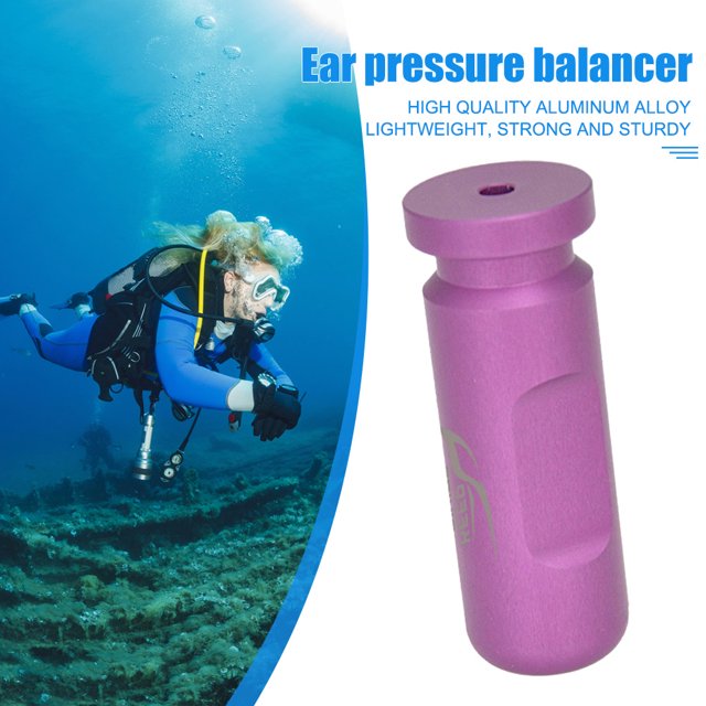 Ecualizador de presión de oído Frenzel, aleación de aluminio para buceo, apnea, pesca submarina