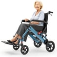 thumbnail image 2 of Bingirl Fauteuil Roulant de Transport Pliable Ultraléger de 16 Pouces 8 Po, 2 of 7