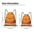 thumbnail image 2 of Pofeuu Garfield for Water-Resistant 210D Drawstring Bag Compact Foldable Design Gym Yoga Travel Essentials Lightweight Carryall-Medium, 2 of 6