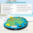 thumbnail image 3 of Costway Towable Tube for Boating 1-3 Person Inflatable Boat Tube for Youth & Adult, 3 of 10