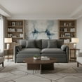 thumbnail image 2 of Homy Casa Chenille Loveseat Sofa, Deep Seat Living Room Couch with Double Cushions & Pillows, 2 of 10