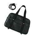 thumbnail image 1 of kurtrusly PU Shoulder Bag Waterproof For Student Laptop With Large Capacity Backpack Lightweight Travel Work black medium size, 1 of 6