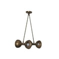 thumbnail image 3 of 4 Light Modern Raw Brass chandelier light Fixture, 3 of 9