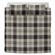 thumbnail image 2 of Juego de cama de cuadros negro gris (3 piezas), cuadros tartán Una funda nórdica y dos, 2 of 9