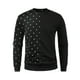 thumbnail image 1 of Hombres Casual Pullover Pullover Manga Larga Impreso Cuello Redondo Deportes Sudadera Top Pompotops  oipoqjl34779, 1 of 4