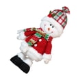 thumbnail image 4 of Figura de peluche navideña con patas extensibles, diseño de dibujos animados Muñeco de nieve, 4 of 9