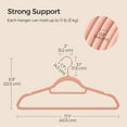 thumbnail image 6 of 50 Pack Velvet Hangers Coat Hanger with Swivel Hook Non-Slip for Coat Shirt Dress Pants Light Pink, 6 of 9