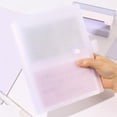 thumbnail image 6 of Index Card Organizer Index Cards Clear Plastic Holder Organizer Pouches Book Recipe Card Holder Flash Cards Holder Hold 160 Cards, 6 of 8