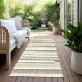 thumbnail image 6 of Addison Rugs Chantille Indoor/Outdoor Transitional Stripes Ivory Washable Runner Rug, 2'3" x 7'6", 6 of 6