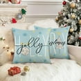 thumbnail image 4 of Christmas Throw Pillow Covers 18 x 18 Inch Set of 4, Winter Snowman Pillowcases Snowflake Xmas Tree Winter Holiday Cushion Case Decoration for Sofa Couch, 4 of 6