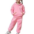 thumbnail image 3 of MEZZALL Girls Winter Outfits Sets Fuzzy Hoodie Joggers Sweatshirt Tops Hoodie Trousers Pants Comfy Casual Two Piece Bowknot Print Classic Long Sleeve Clothing Sets, 3 of 6
