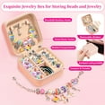thumbnail image 6 of Rirool Charm Bracelet Making Kit for Girls 8-12, 68 Pcs DIY Jewelry Craft Set, Creative Birthday Gift for Kids with Charms, Beads, Chains & Jewelry Box, 6 of 9