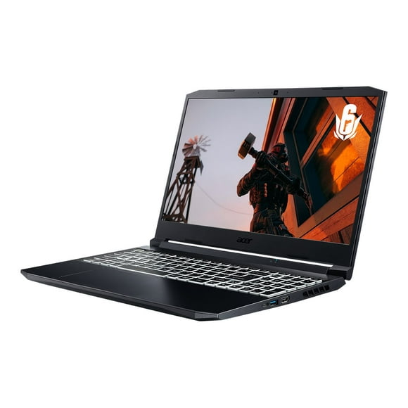 Acer Nitro 5 AN515-45 - AMD Ryzen 7 - 5800H / up to 4.4 GHz - Win 11 Home - GF RTX 3060 - 16 GB RAM - 512 GB SSD NVMe - 15.6" IPS 1920 x 1080 (Full HD) @ 144 Hz - Gigabit Ethernet - Wi-Fi 6 - shale black - kbd: US Intl/Canadian French