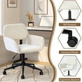 thumbnail image 3 of Homy Casa Photo Editing & Retouching Chair, Ergonomic, Beige Fabric, Rolling, Modern, 3 of 6