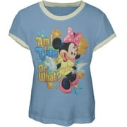 Minnie Mouse - Am I Cute Girl's Ringer T-Shirt