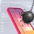 thumbnail image 4 of KOMI for Google Pixel 9/9 Pro Case, Silicone Phone Case with 1 Screen Protector, Soft Anti-Scratch Microfiber Lining, Full Body Shockproof Slim Cover Support Wireless Charging, Hot Pink, 4 of 5