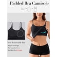 thumbnail image 2 of Sociala Women's Seamless Camisole Tank Tops Stretch Spaghetti Strap Camisoles Built-in Bra Basic Undershirt Tanks, 2 of 12