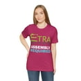 thumbnail image 3 of Amputee Humor TShirt “Extra assembly required V2” Crew Neck, 3 of 5